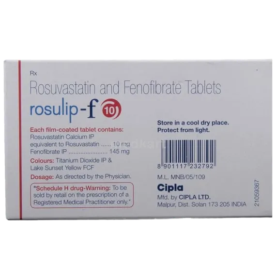 rosulip f 10mg tablet 10's